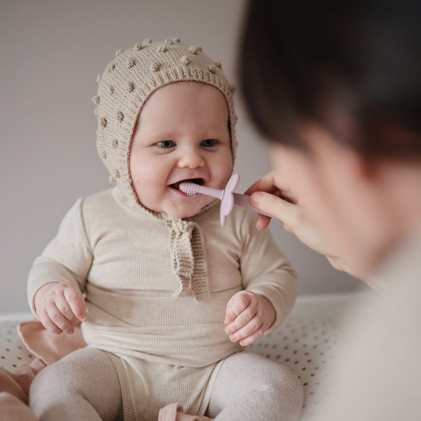 Flower Training Toothbrush mushie - enjoykidsus