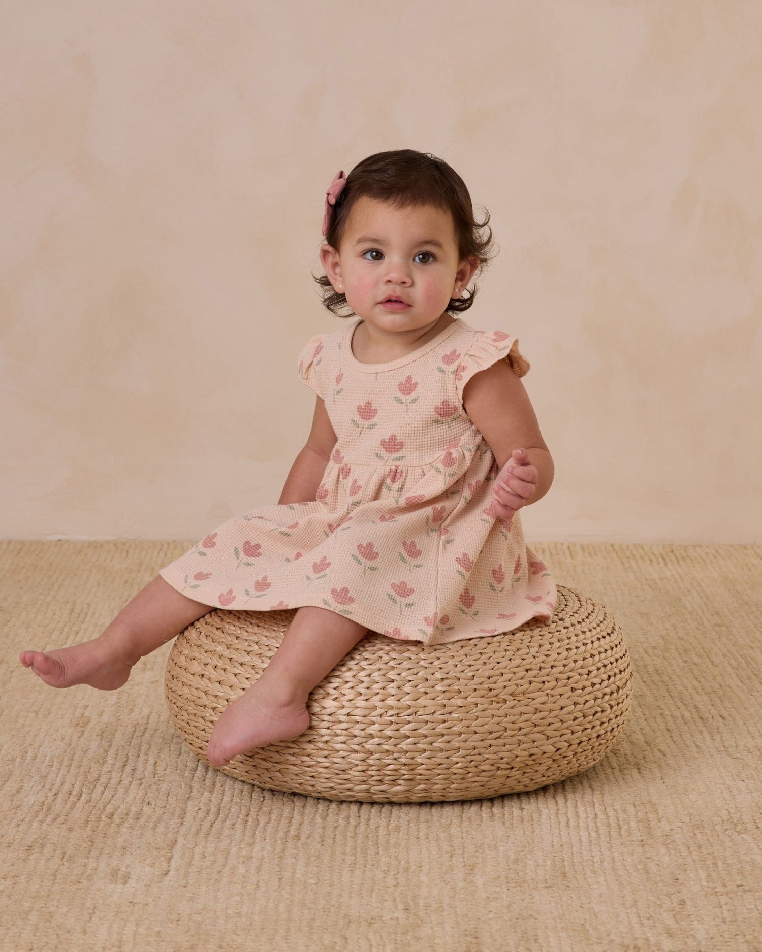 Quincy Mae Flutter Sleeve Dress || Tulips Quincy Mae