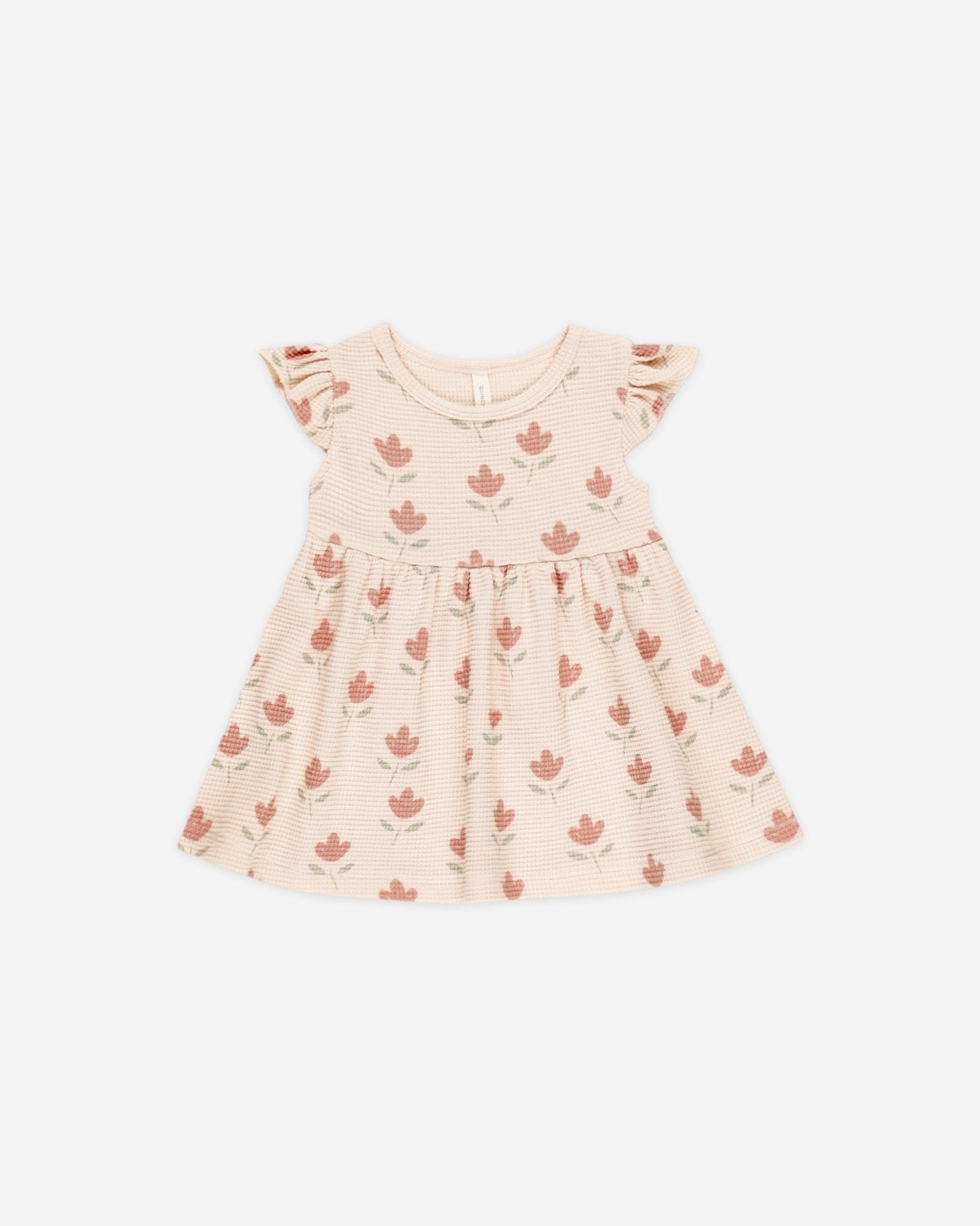 Quincy Mae Flutter Sleeve Dress || Tulips Quincy Mae