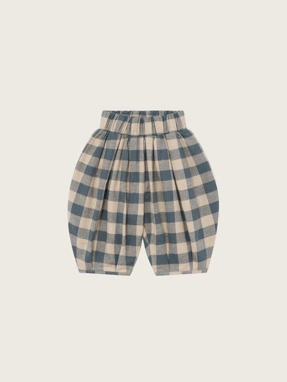 Organic Zoo Fog Blue Gingham Lodge Pants image 1