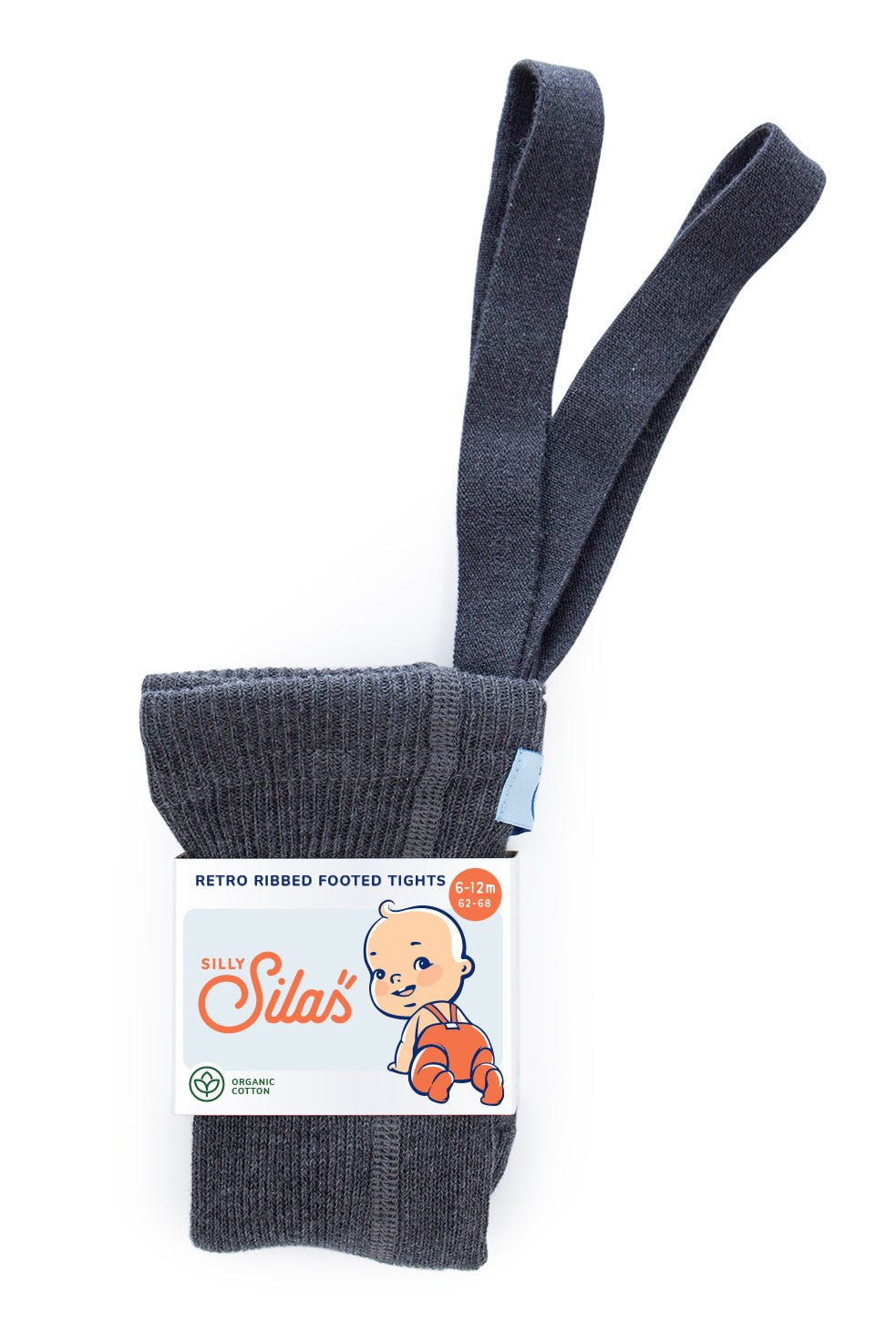 Footed Dark Grey Blend Silly Silas - enjoykidsus