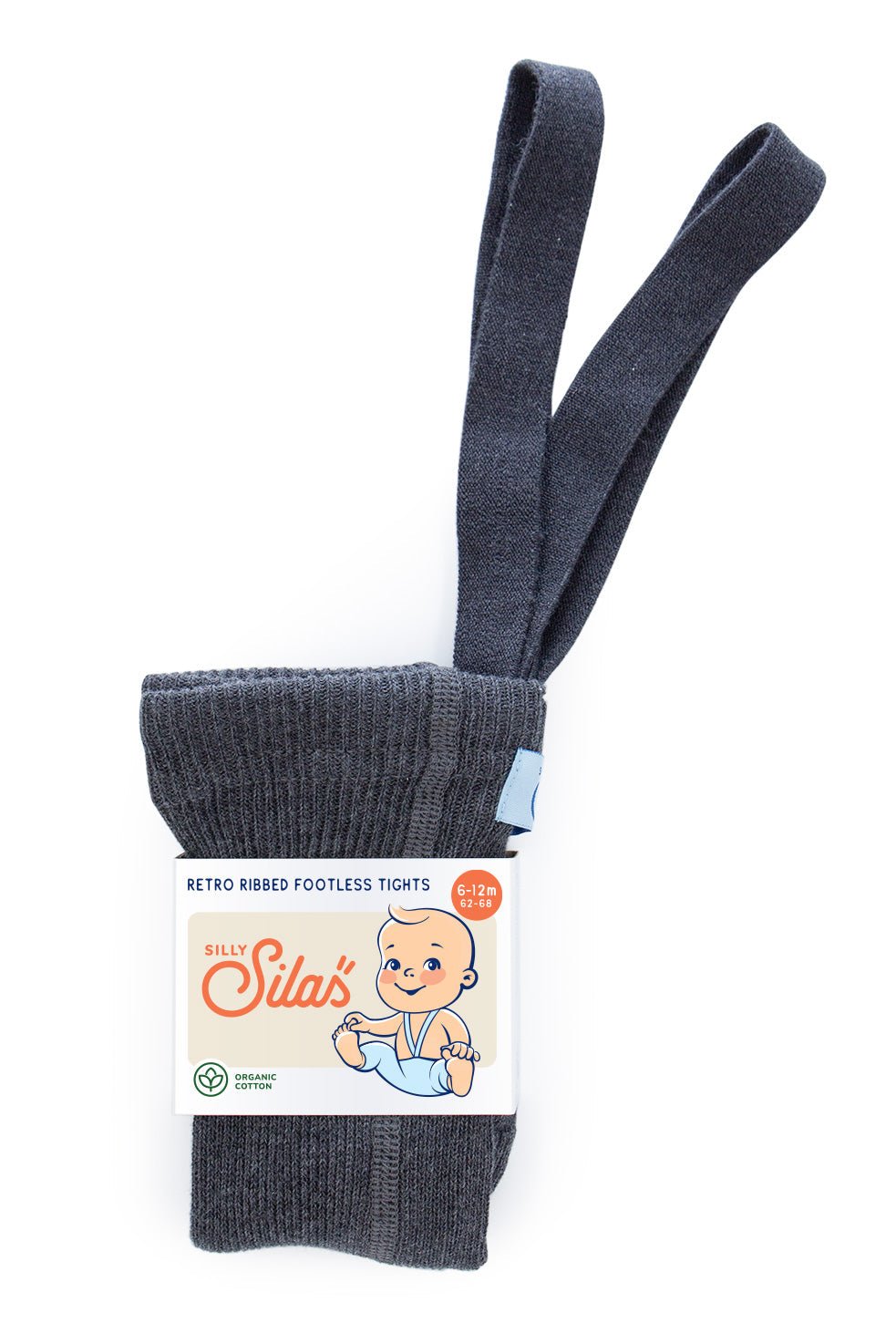 Footless Dark Grey Blend Silly Silas - enjoykidsus