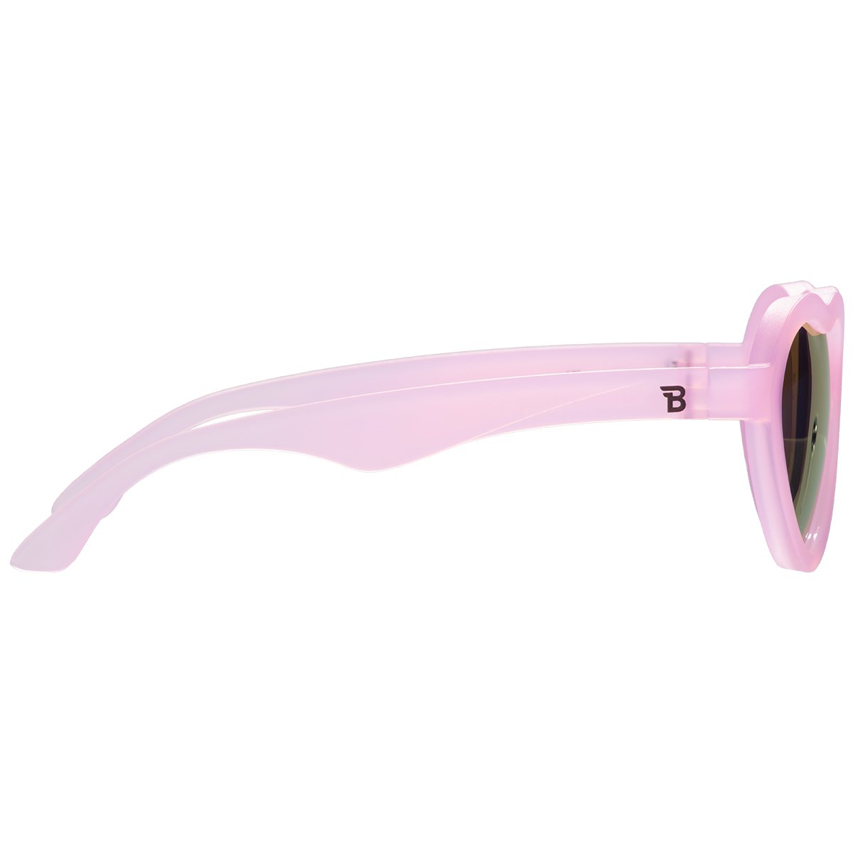 Frosted Pink Heart | Purple Polarized Mirrored Lenses Babiators - enjoykidsus