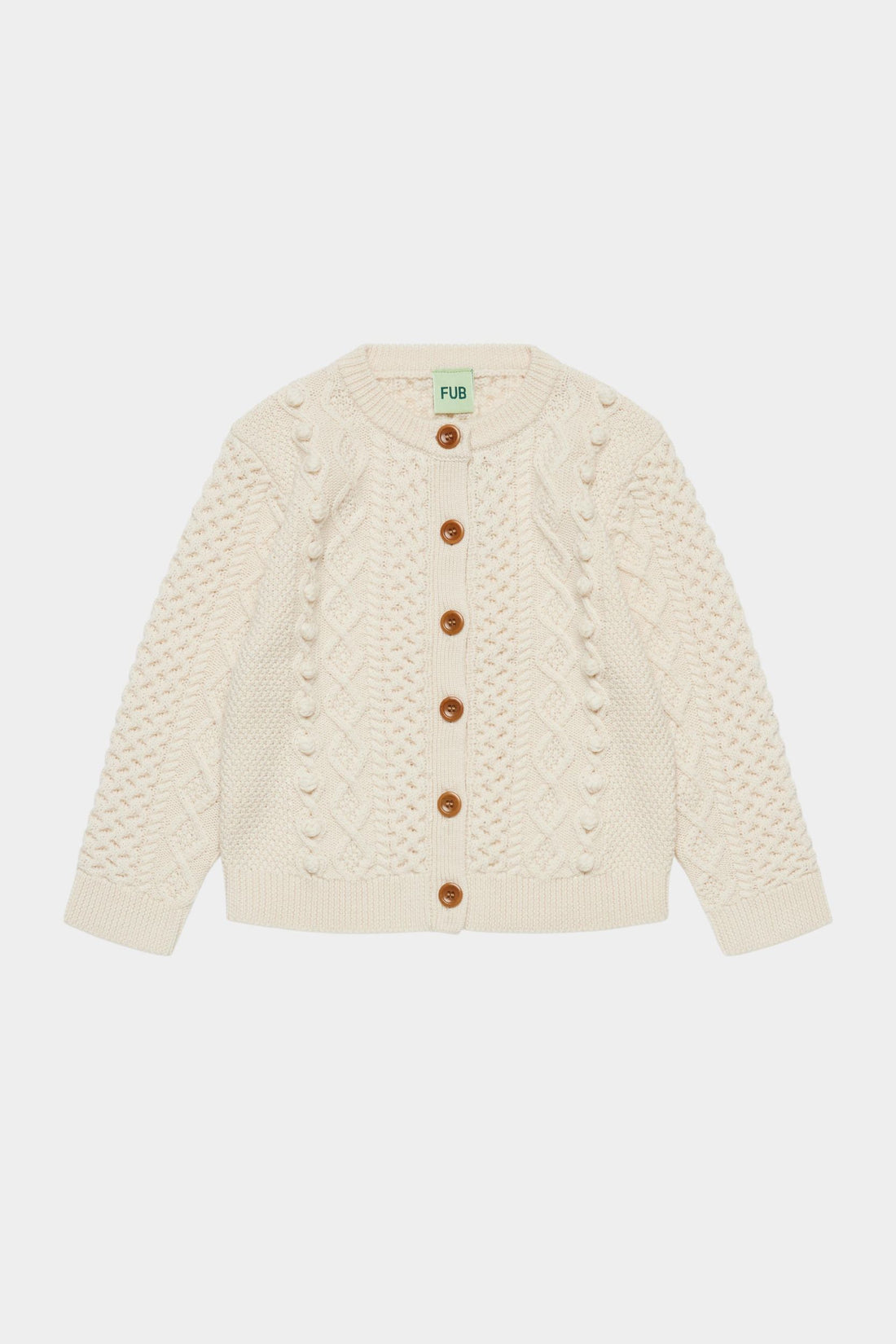FUB Aran Cardigan - Ecru