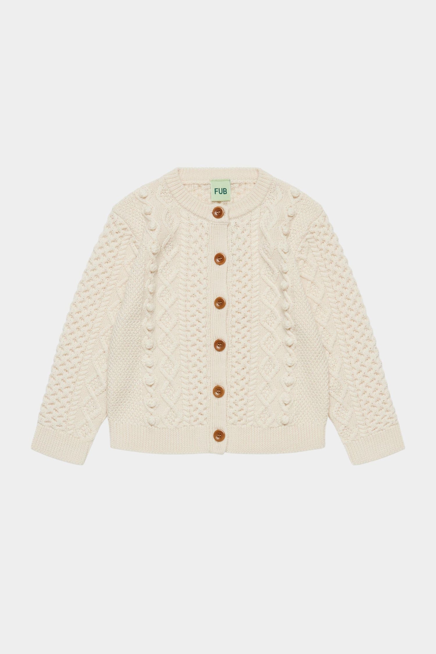 FUB Aran Cardigan - Ecru