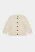 FUB Baby Aran Cardigan - Ecru