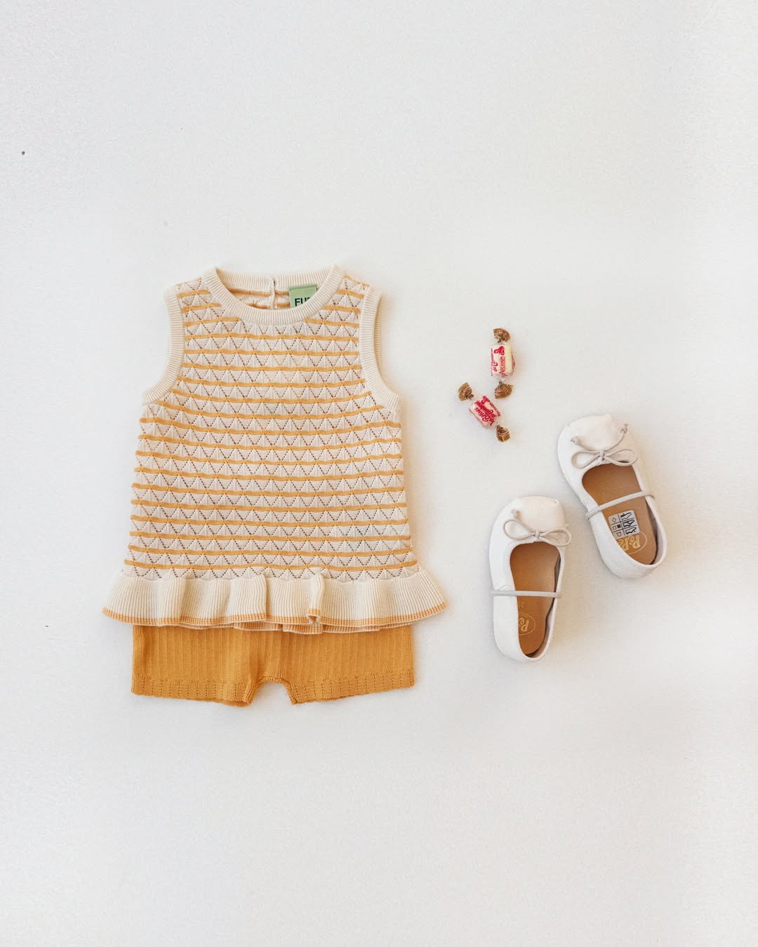 Fub Baby Lace Knit Shorts – Butter | Organic Cotton Bloomer FUB