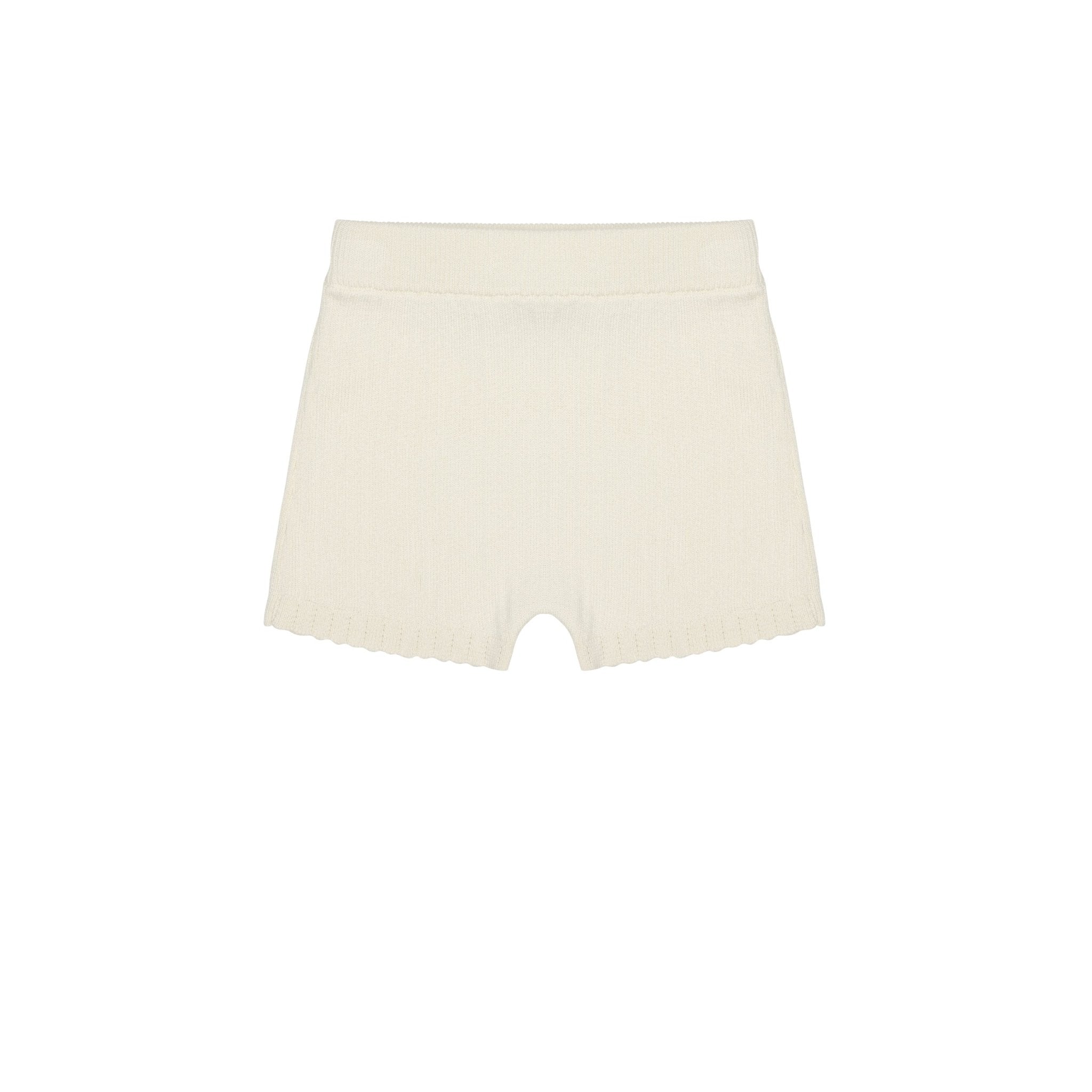 FUB Baby Lace Knit Shorts – Ecru | Organic Cotton Bloomer FUB