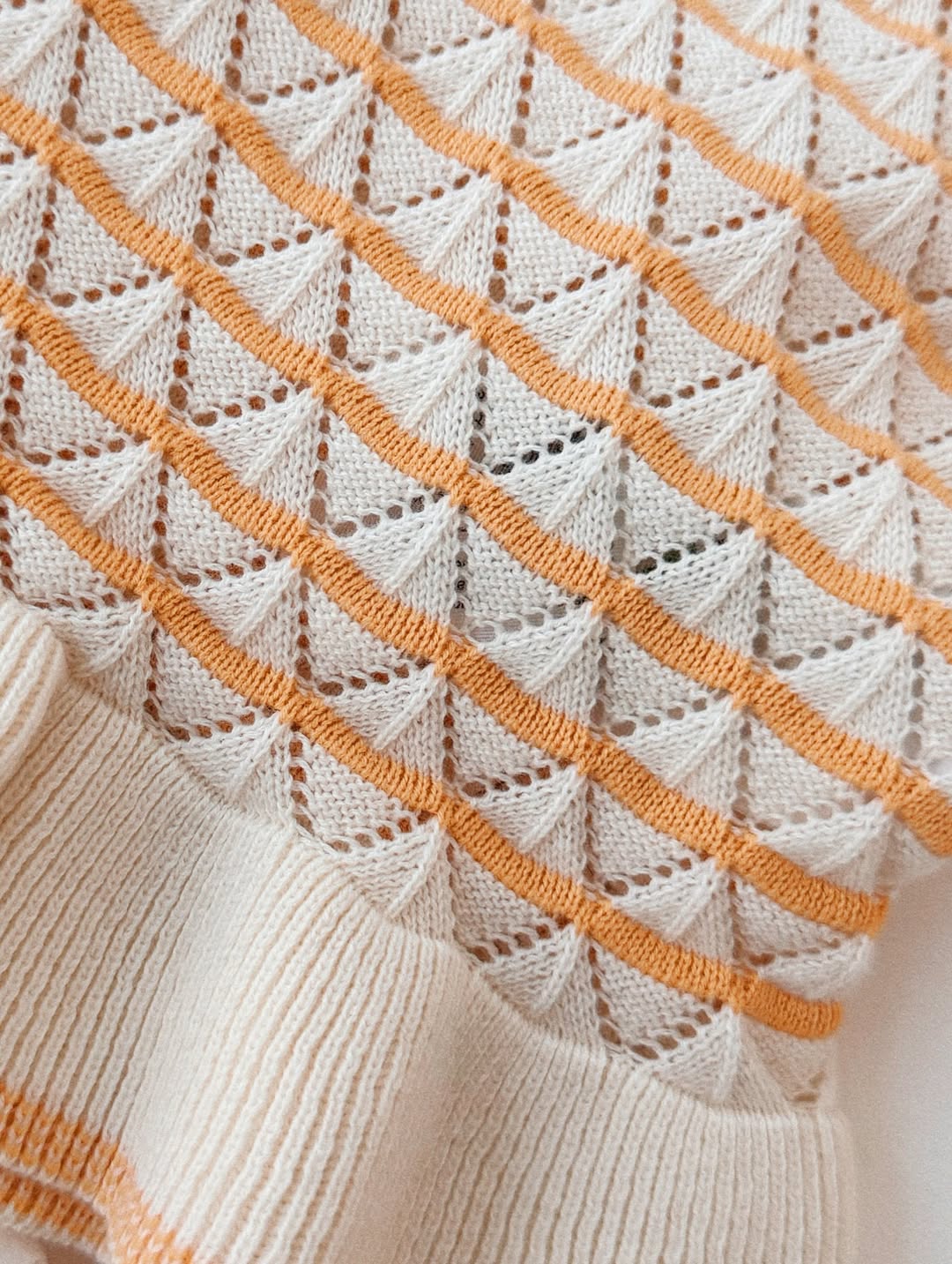 Fub - Baby Pointelle Top Ecru/Butter FUB