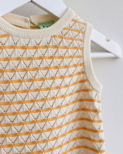 Fub - Baby Pointelle Top Ecru/Butter FUB