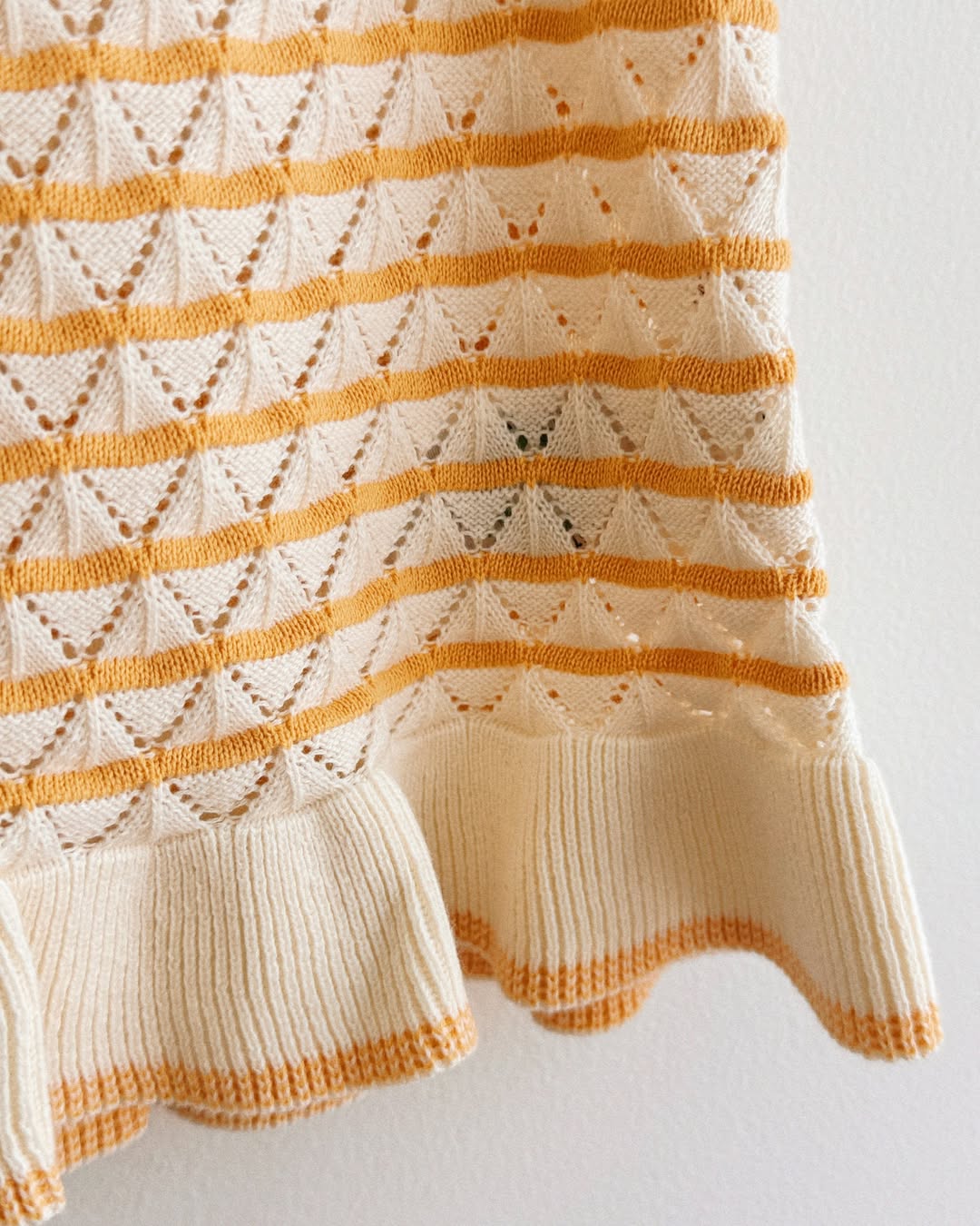 Fub - Baby Pointelle Top Ecru/Butter FUB