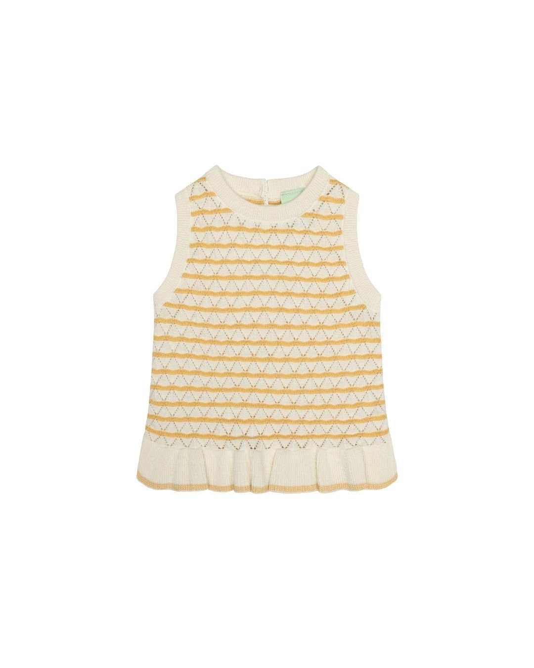 Fub - Baby Pointelle Top Ecru/Butter FUB