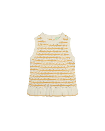 Fub - Baby Pointelle Top Ecru/Butter FUB