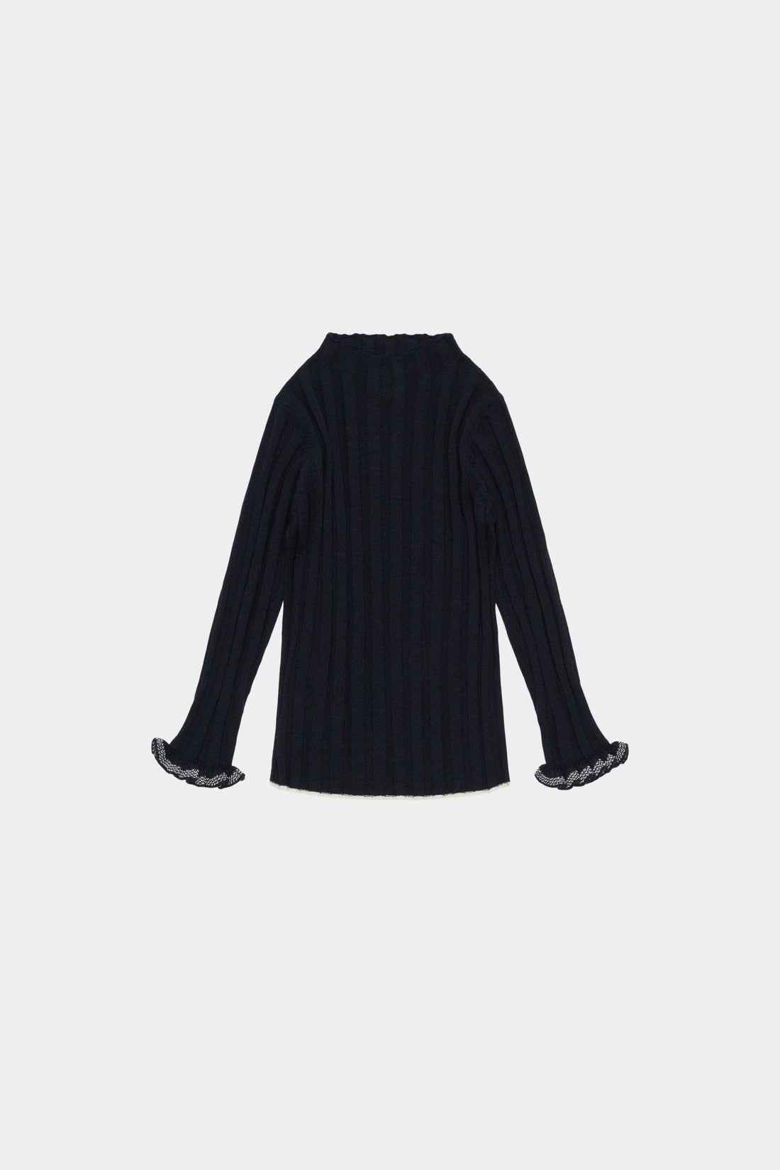FUB High Neck Blouse in Dark Navy
