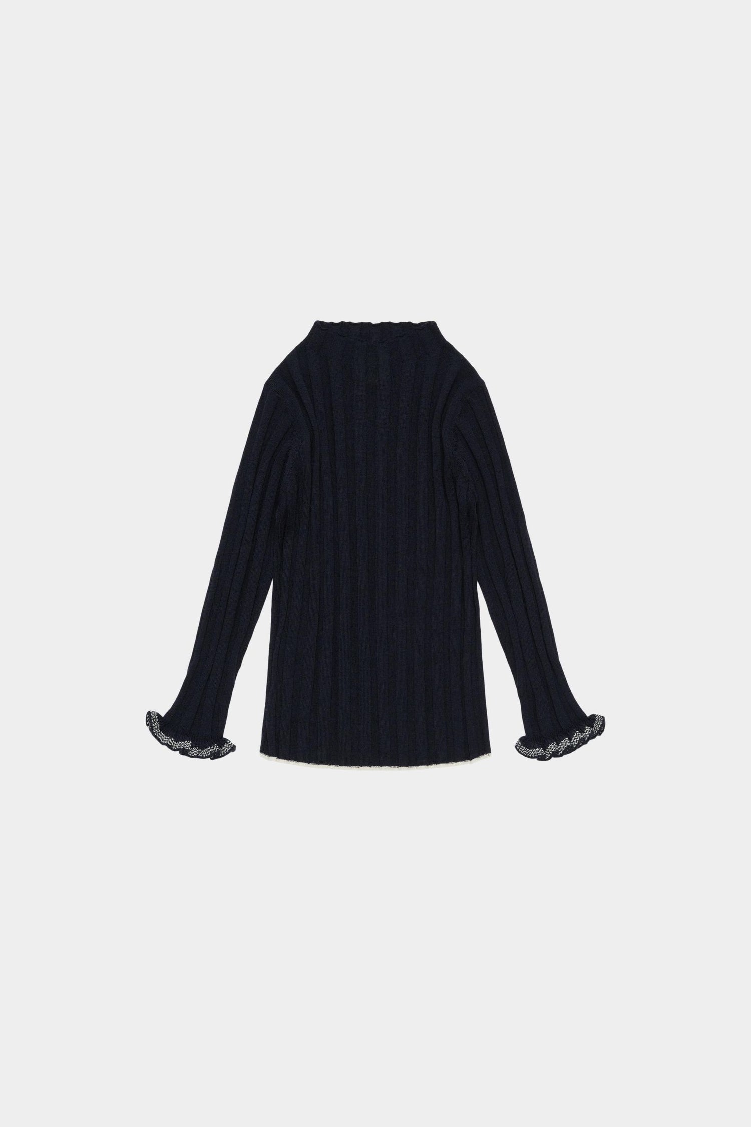 FUB High Neck Blouse in Dark Navy
