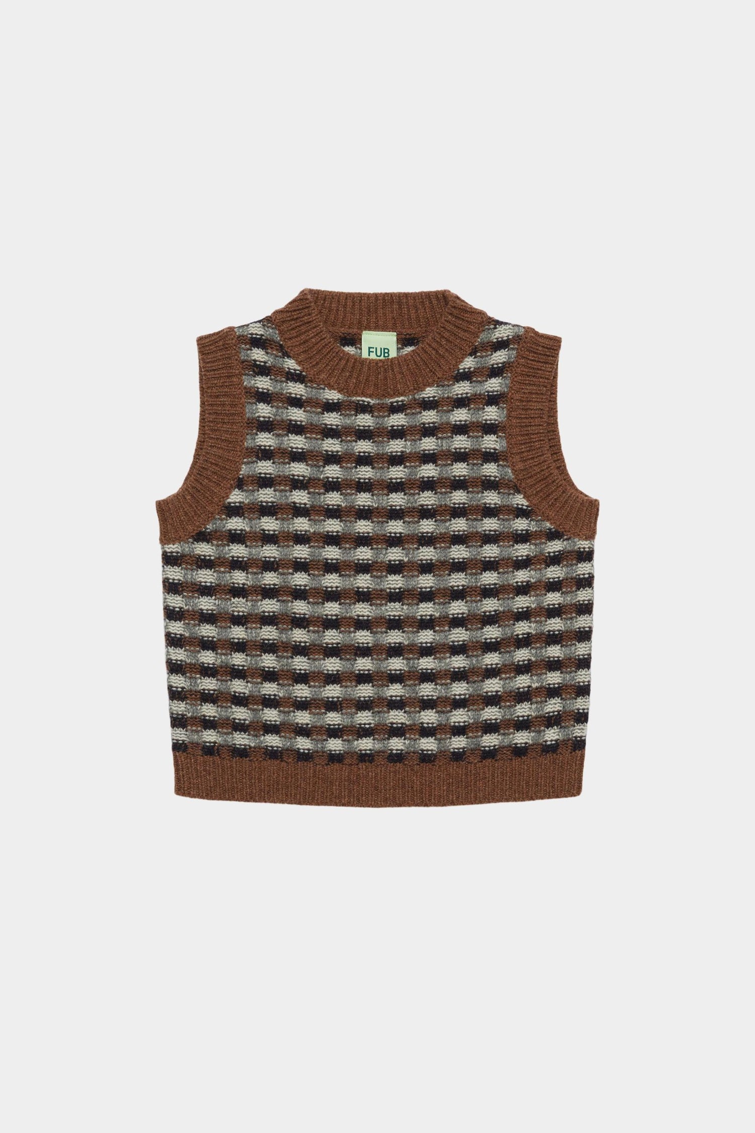 FUB Lambswool Vest - Hazel Melange