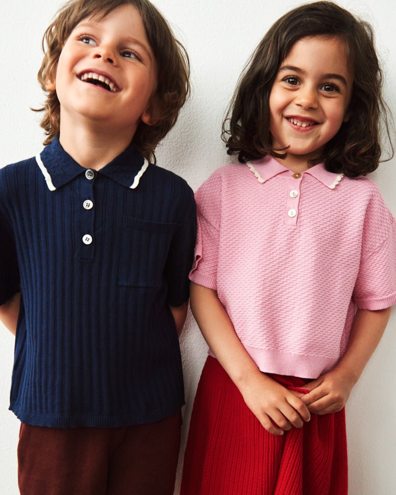 FUB Piqué Oversized Polo – Candy | Organic Cotton Kids Polo FUB