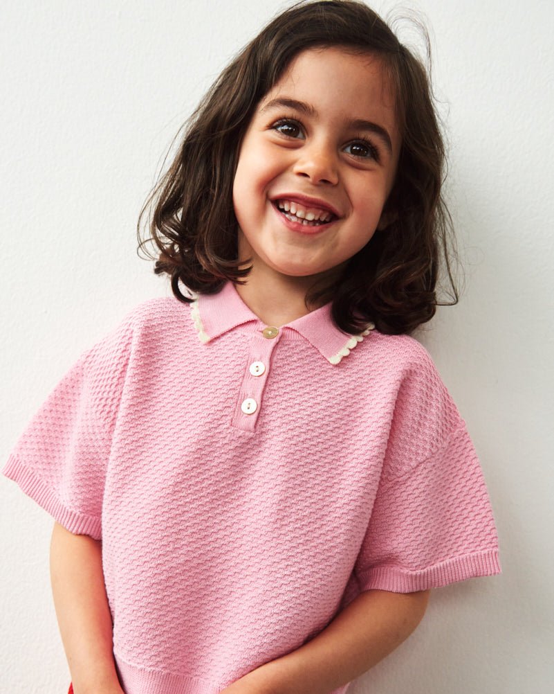 FUB Piqué Oversized Polo – Candy | Organic Cotton Kids Polo FUB