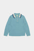 FUB Pointelle Polo - Light Teal