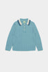 FUB Pointelle Polo - Light Teal