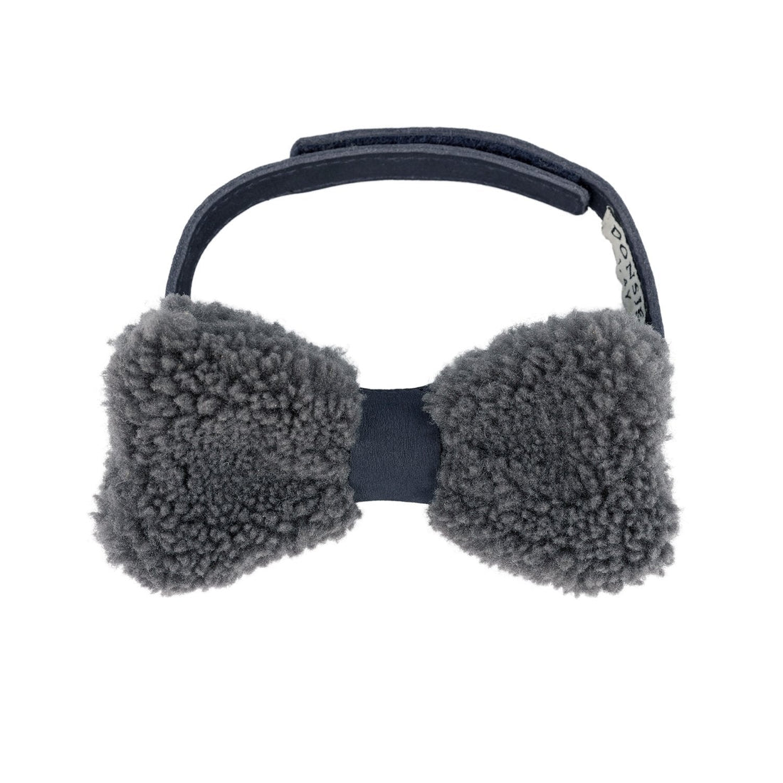Furro Bow Tie | Anthracite Curly Faux Fur Donsje