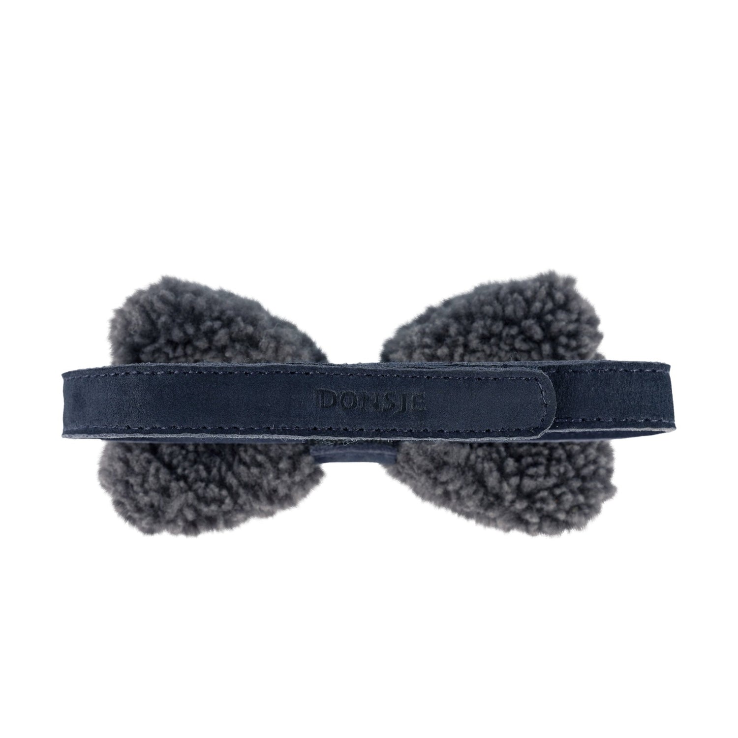Furro Bow Tie | Anthracite Curly Faux Fur Donsje