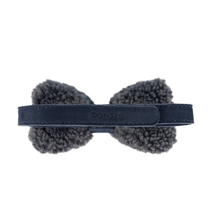 Furro Bow Tie | Anthracite Curly Faux Fur Donsje