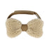 Furro Bow Tie | Beige Curly Faux Fur Donsje