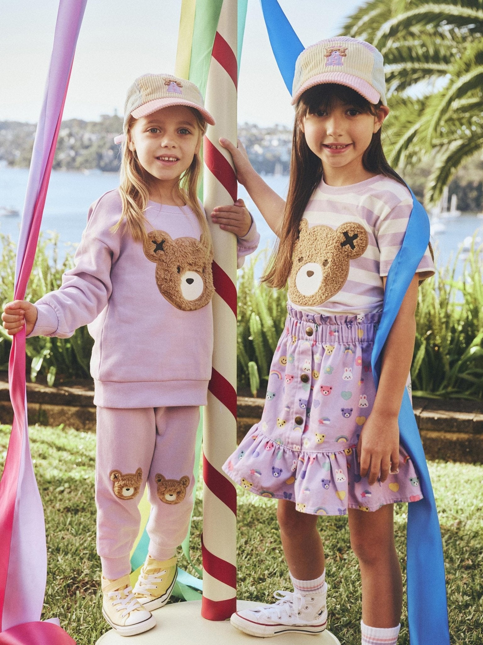 Huxbaby Furry Hux Orchid Stripe T-Shirt Huxbaby