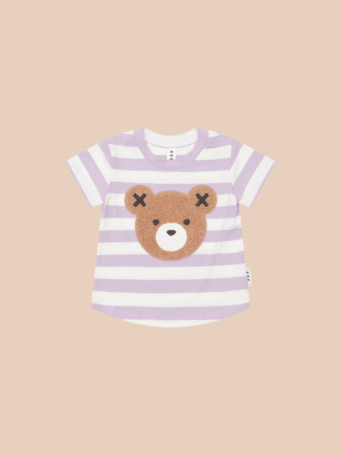 Huxbaby Furry Hux Orchid Stripe T-Shirt Huxbaby