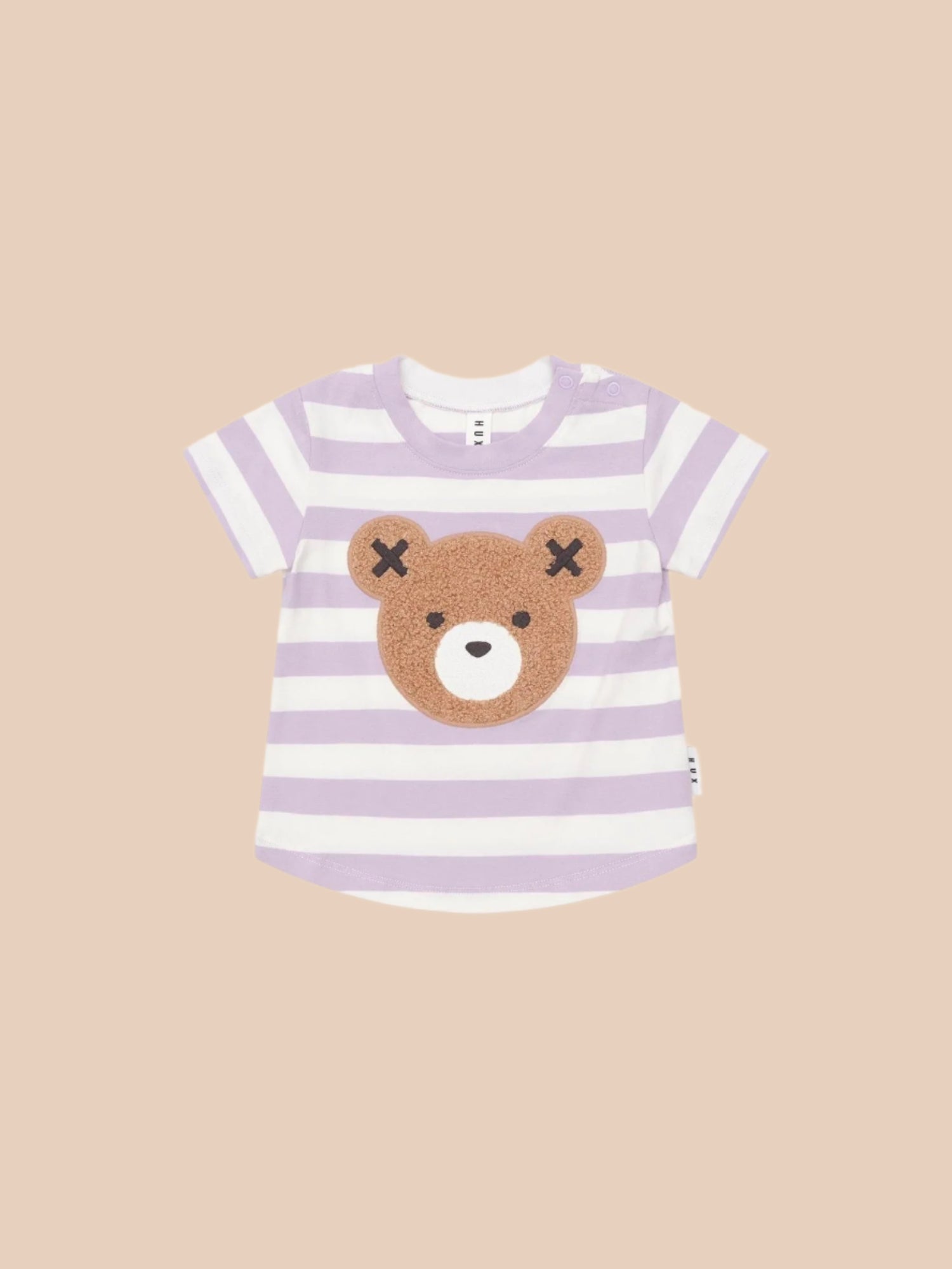 Huxbaby Furry Hux Orchid Stripe T-Shirt Huxbaby