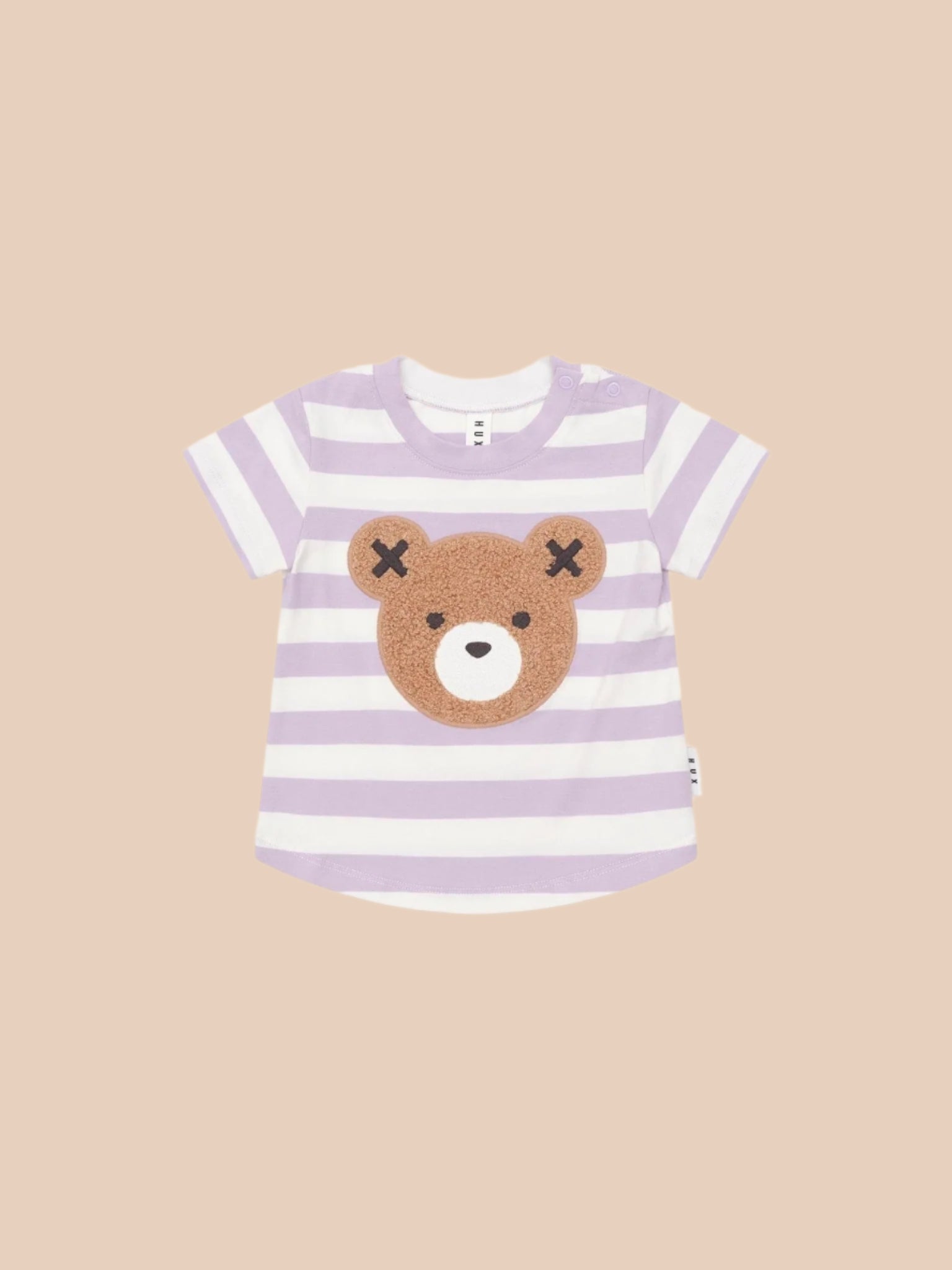 Huxbaby Furry Hux Orchid Stripe T-Shirt Huxbaby
