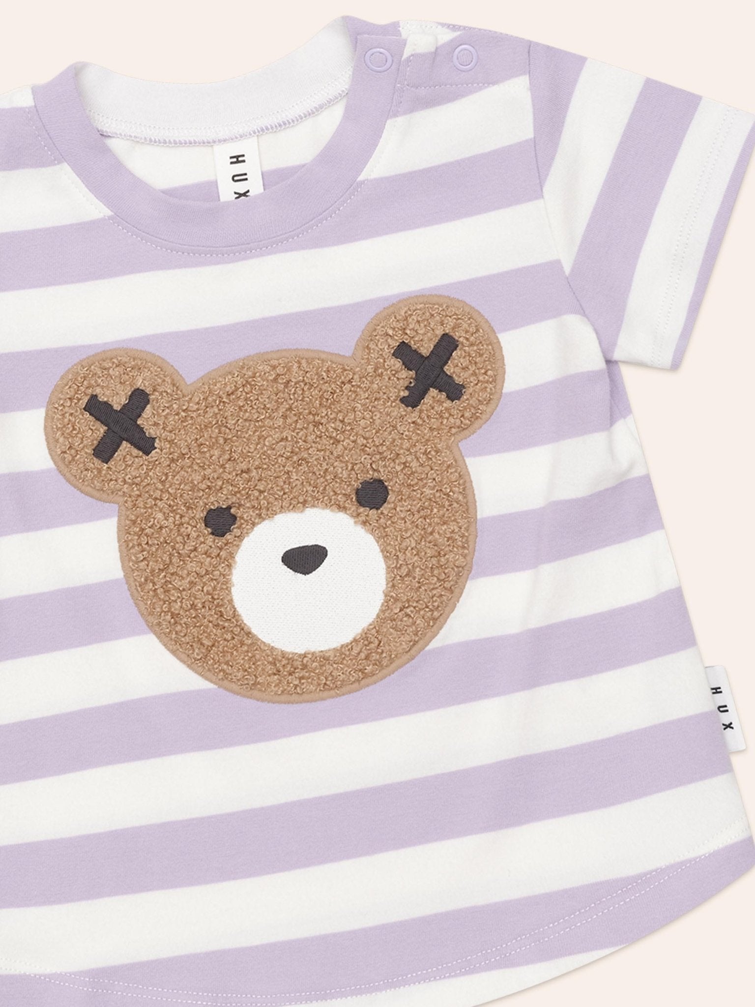 Huxbaby Furry Hux Orchid Stripe T-Shirt Huxbaby