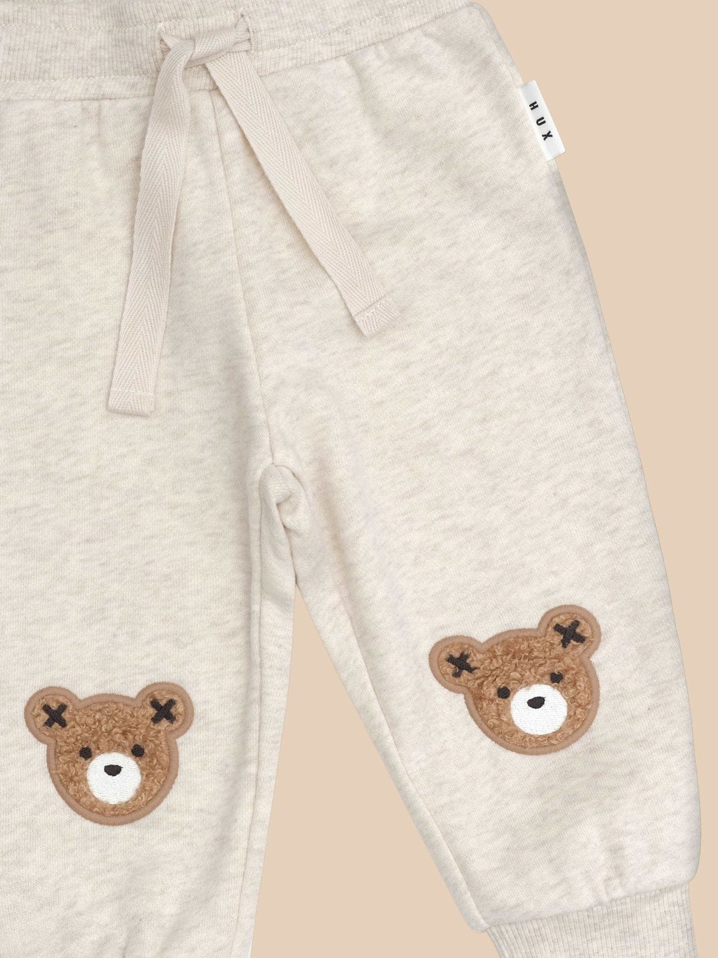 FURRY HUX TRACK PANT OAT MARLE Huxbaby - enjoykidsus