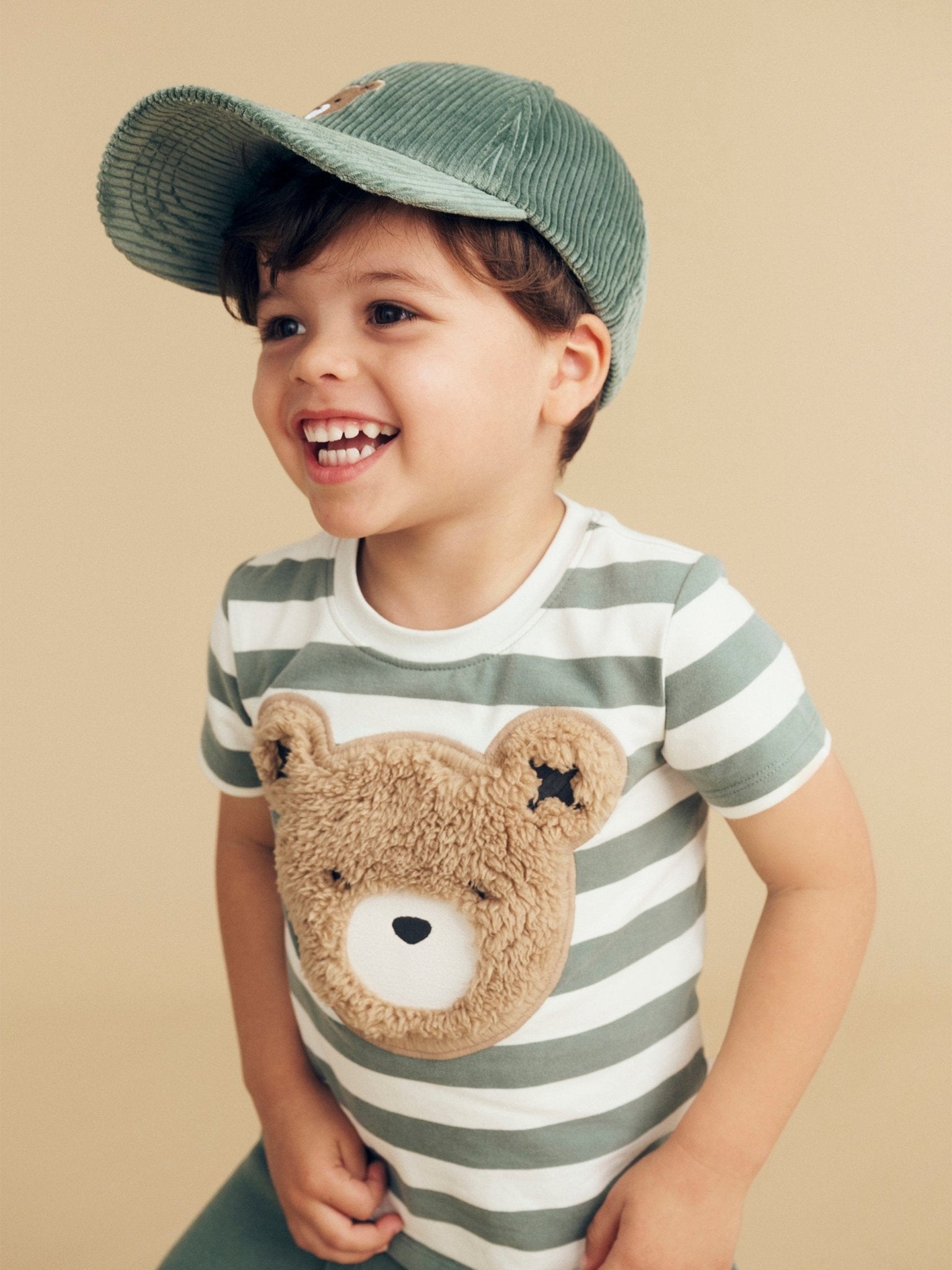 FURRY HUXBEAR STRIPE T - SHIRT Huxbaby - enjoykidsus