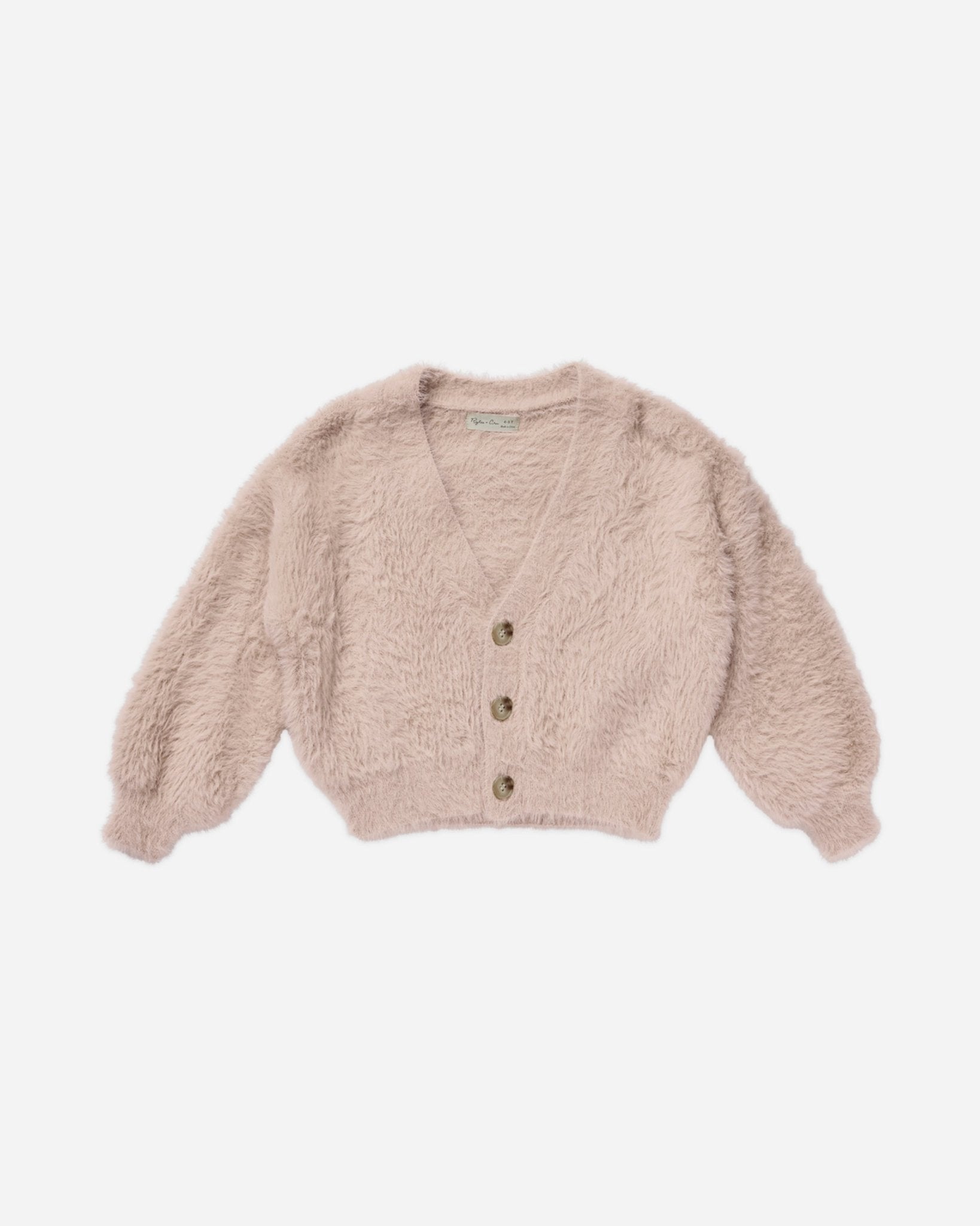 Fuzzy Cardigan || Blush Rylee + Cru - enjoykidsus