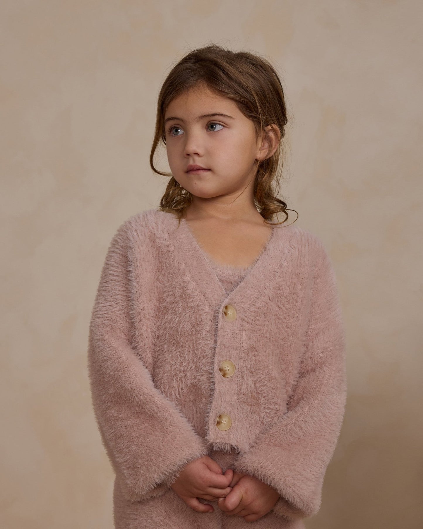 Fuzzy Cardigan || Blush Rylee + Cru - enjoykidsus