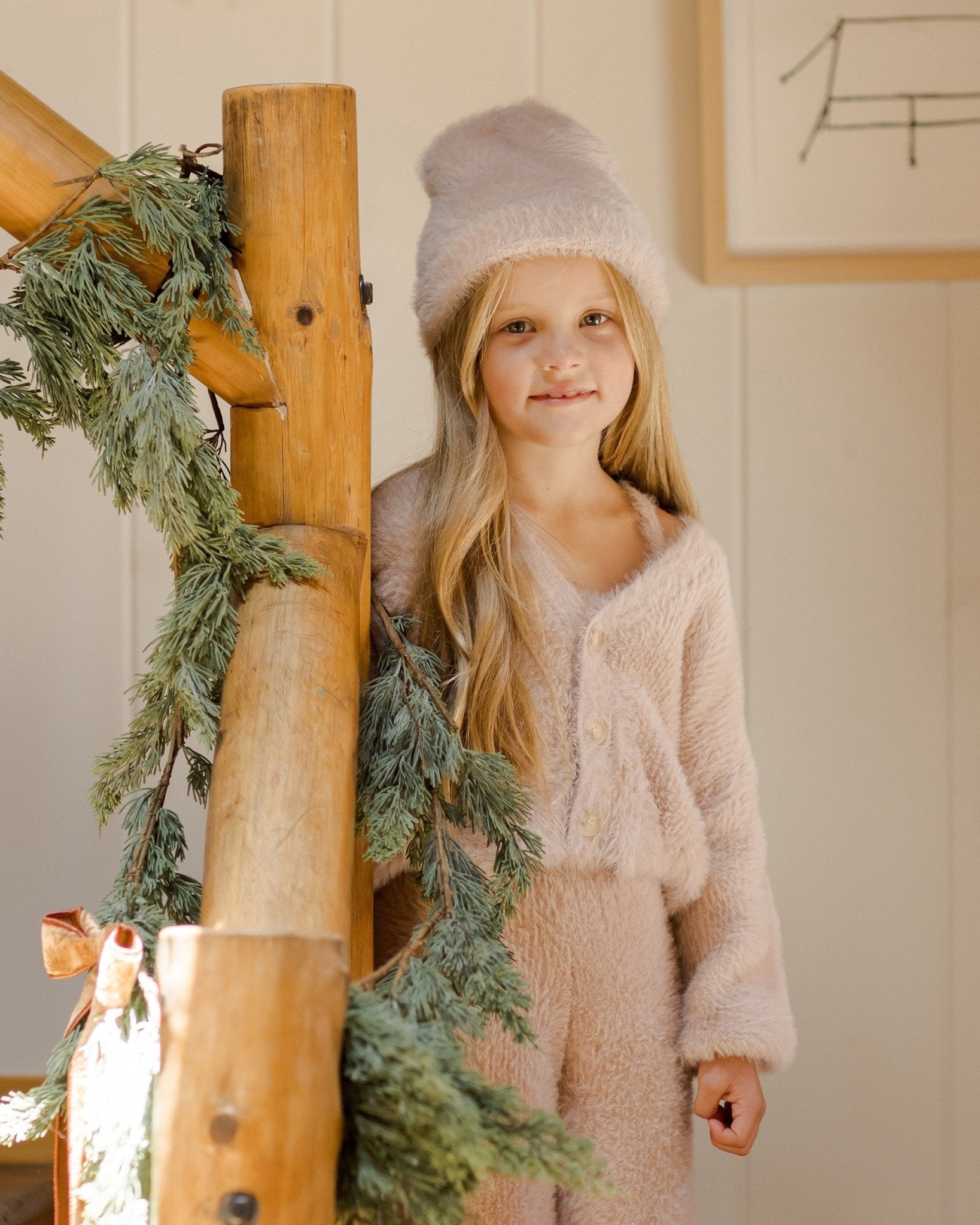 Fuzzy Cardigan || Blush Rylee + Cru - enjoykidsus