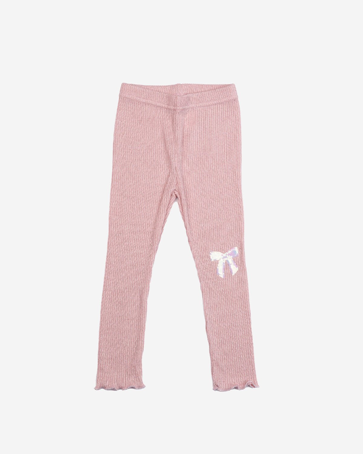 Glitter Bow Frill Sweatshirt Set - Pink Petite Hailey