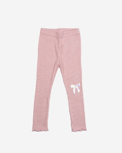 Glitter Bow Frill Sweatshirt Set - Pink Petite Hailey