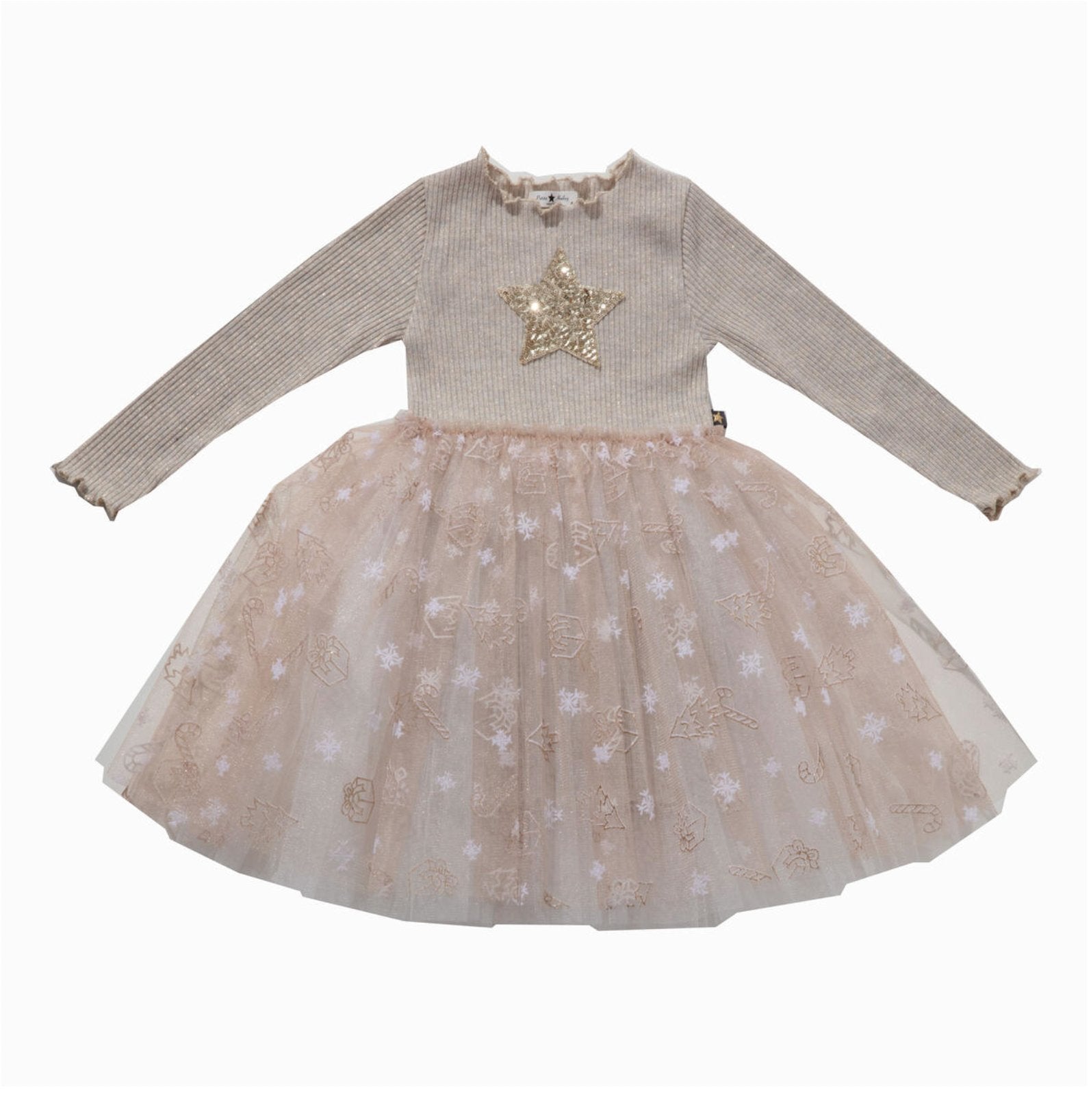 Gold Cane Tutu Dress Petite Hailey - enjoykidsus