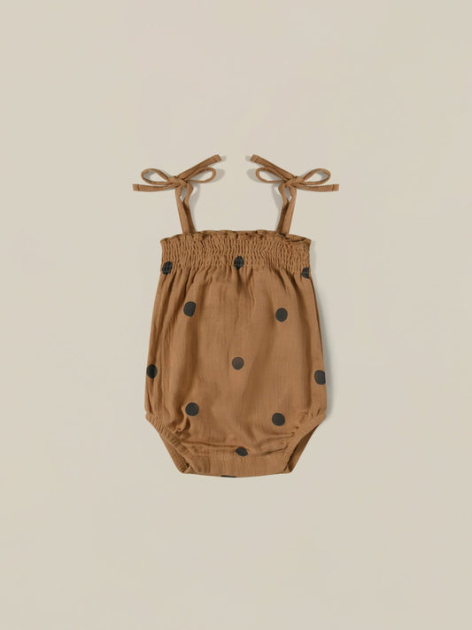 Gold Dots Spaghetti Bodysuit Organic Zoo - enjoykidsus