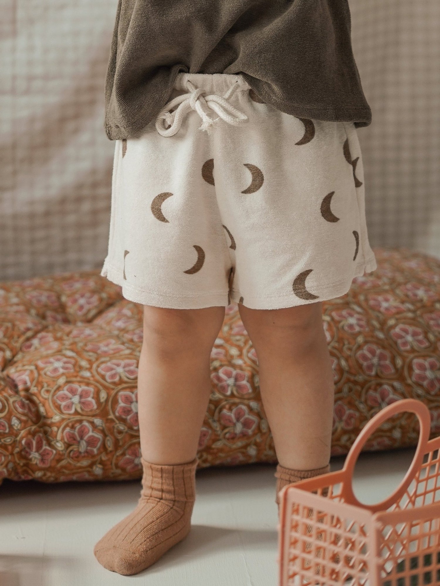 Organic Zoo Gold Midnight Terry Rope Shorts Organic Zoo