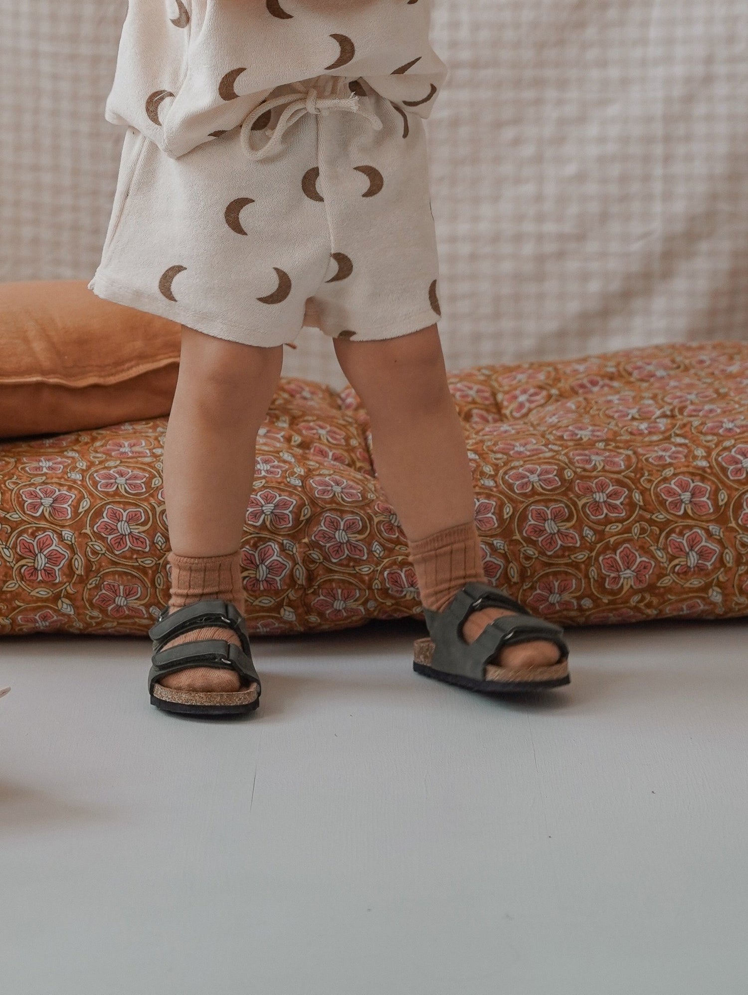 Organic Zoo Gold Midnight Terry Rope Shorts Organic Zoo