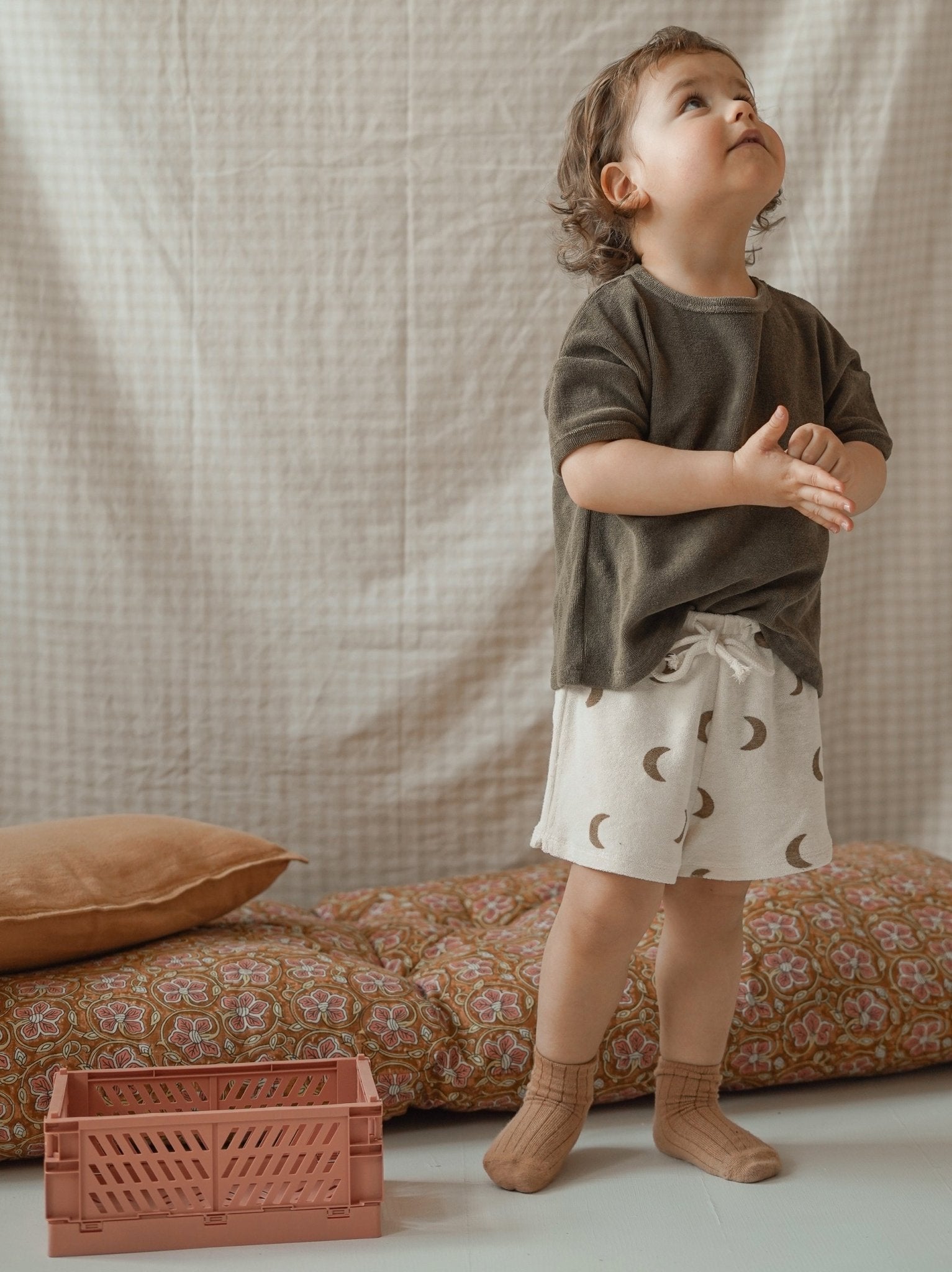 Organic Zoo Gold Midnight Terry Rope Shorts Organic Zoo