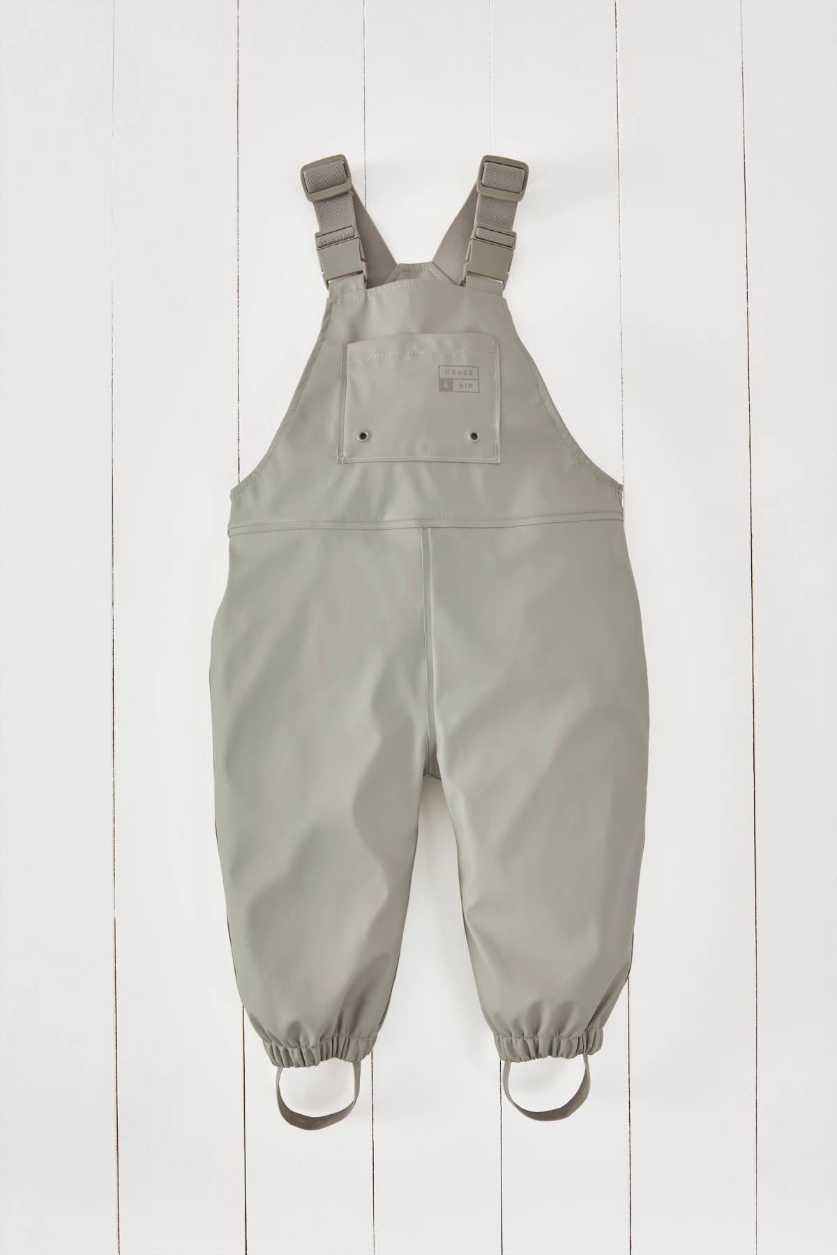 Grass & Air - Geothermal Grey Kids Waterproof Rain Dungarees Grass & Air - enjoykidsus