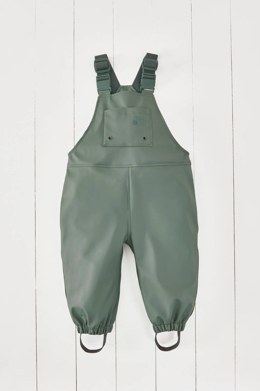 Grass & Air - Khaki Kids Waterproof Rain Dungarees Grass & Air - enjoykidsus