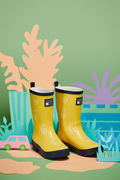 Grass & Air - Kids Yellow Colour Changing Wellies Grass & Air - enjoykidsus