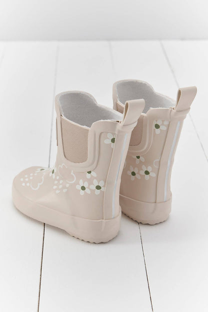 Grass & Air - Pampas Cream Floral Short Colour - Changing Kids Wellies Grass & Air - enjoykidsus