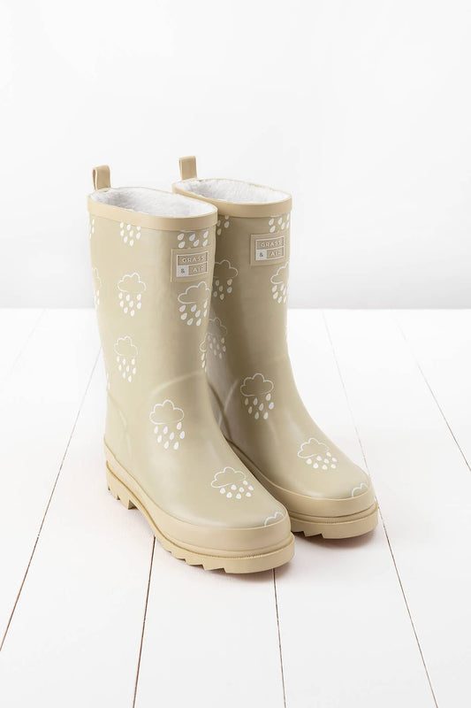 Grass & Air - Stone Adult Colour - Changing Winter Wellies Grass & Air - enjoykidsus